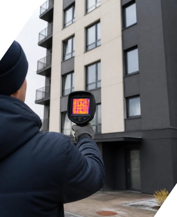 Тепловизионное обследование зданий в Краснокаменске от 5111 р. | ЭкспертизаРоссия